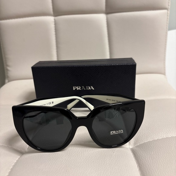Prada Black Sunglasses SPR 14W main image 4